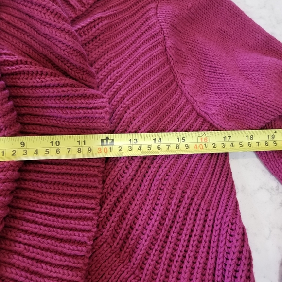 🧥 KNITTED WATERFALL LAPEL OPEN CARDIGAN - Picture 12 of 12